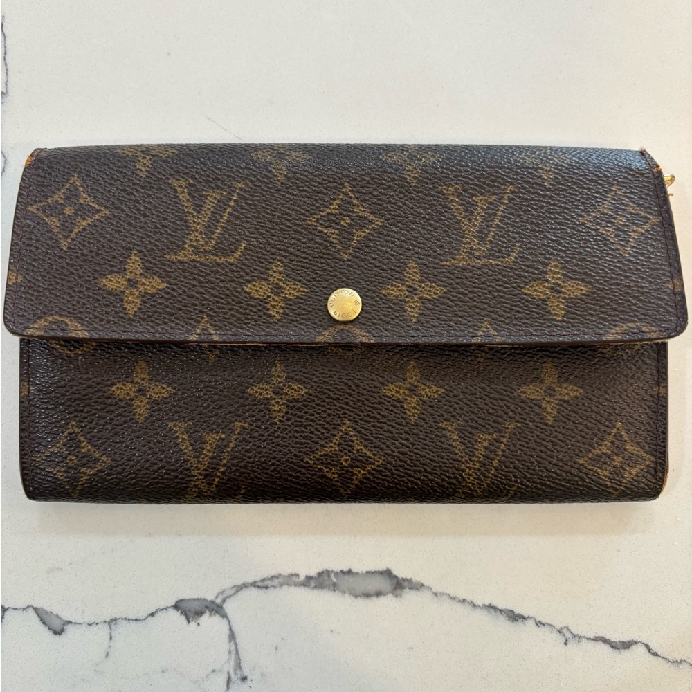 Louis Vuitton Brown Monogram Long Wallet
